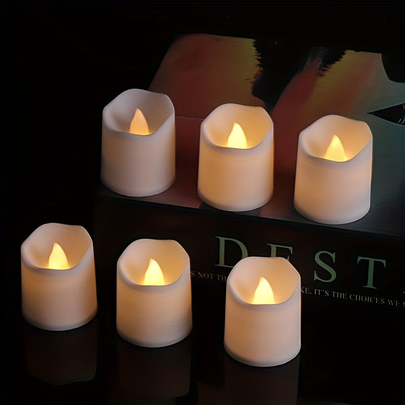 LED Tea Lights | Flameless Flickering Candles | Battery Powered | Brick by Brick