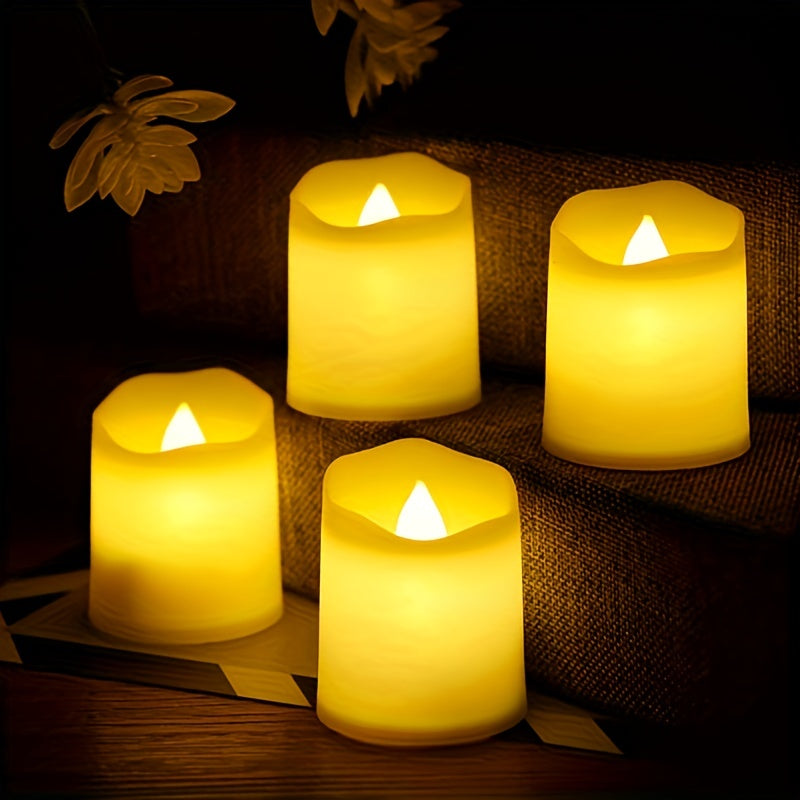 LED Tea Lights | Flameless Flickering Candles | Battery Powered | Brick by Brick