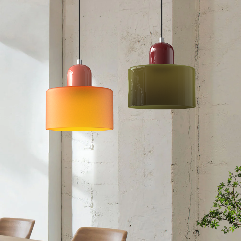 Bauhaus Creative Glass Pendant Light | Modern Kitchen Lighting | Adjustable 59.05 | Elegant Glass Design | Brick by Brick London 1