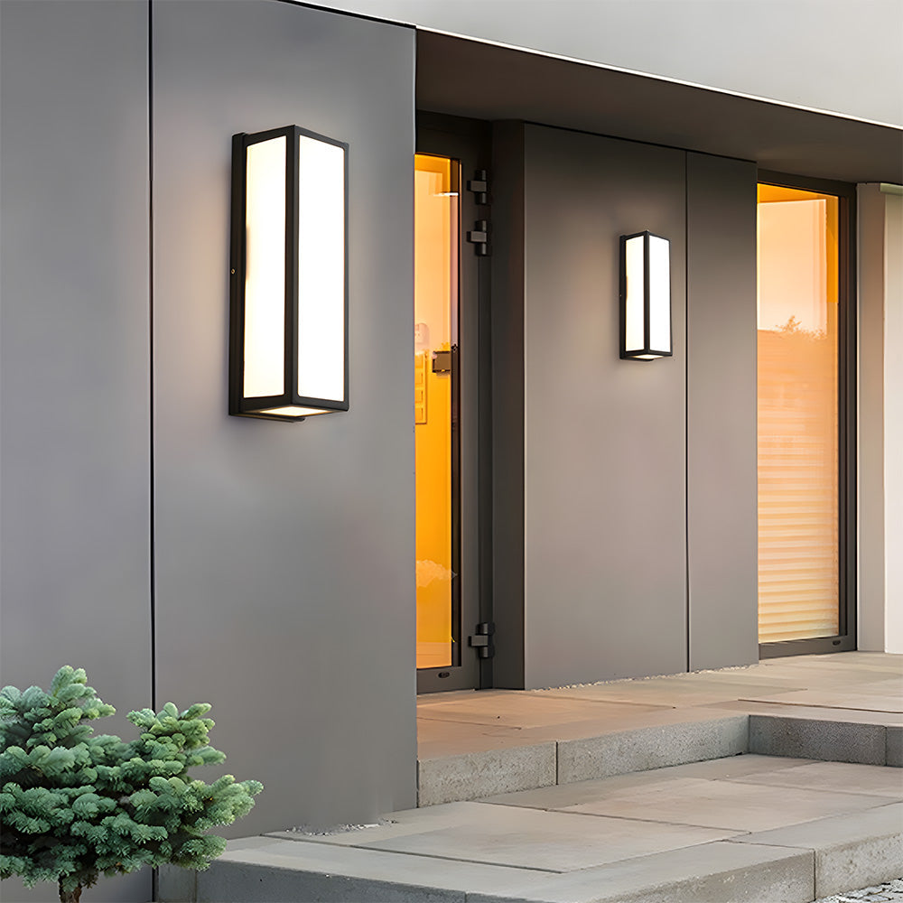Black Outdoor Wall Light | Waterproof LED Wall Lantern | Modern Exterior Lighting | 11CM Durable Design | Brick by Brick London 2