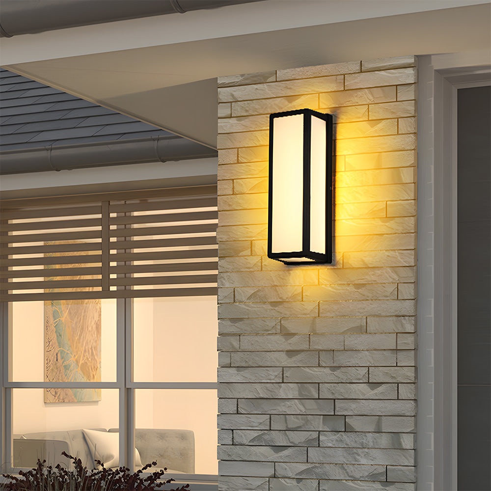 Black Outdoor Wall Light | Waterproof LED Wall Lantern | Modern Exterior Lighting | 11CM Durable Design | Brick by Brick London 3