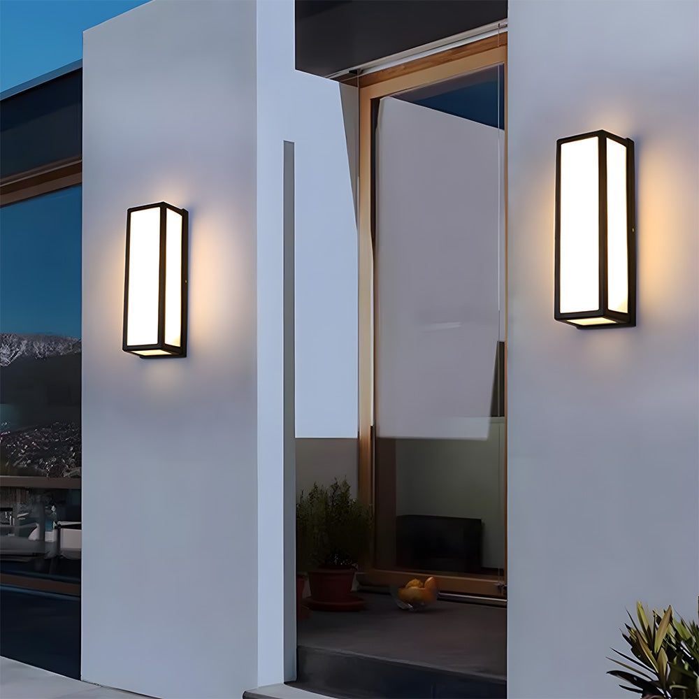 Black Outdoor Wall Light | Waterproof LED Wall Lantern | Modern Exterior Lighting | 11CM Durable Design | Brick by Brick London 4