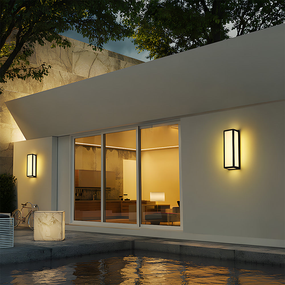Black Outdoor Wall Light | Waterproof LED Wall Lantern | Modern Exterior Lighting | 11CM Durable Design | Brick by Brick London 5