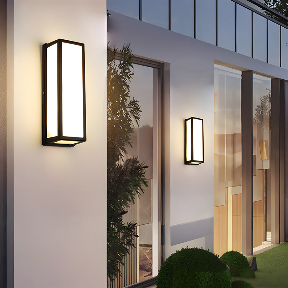 Black Outdoor Wall Light | Waterproof LED Wall Lantern | Modern Exterior Lighting | 11CM Durable Design | Brick by Brick London 6