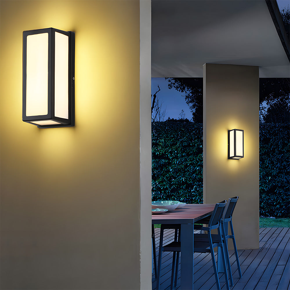 Black Outdoor Wall Light | Waterproof LED Wall Lantern | Modern Exterior Lighting | 11CM Durable Design | Brick by Brick London 7