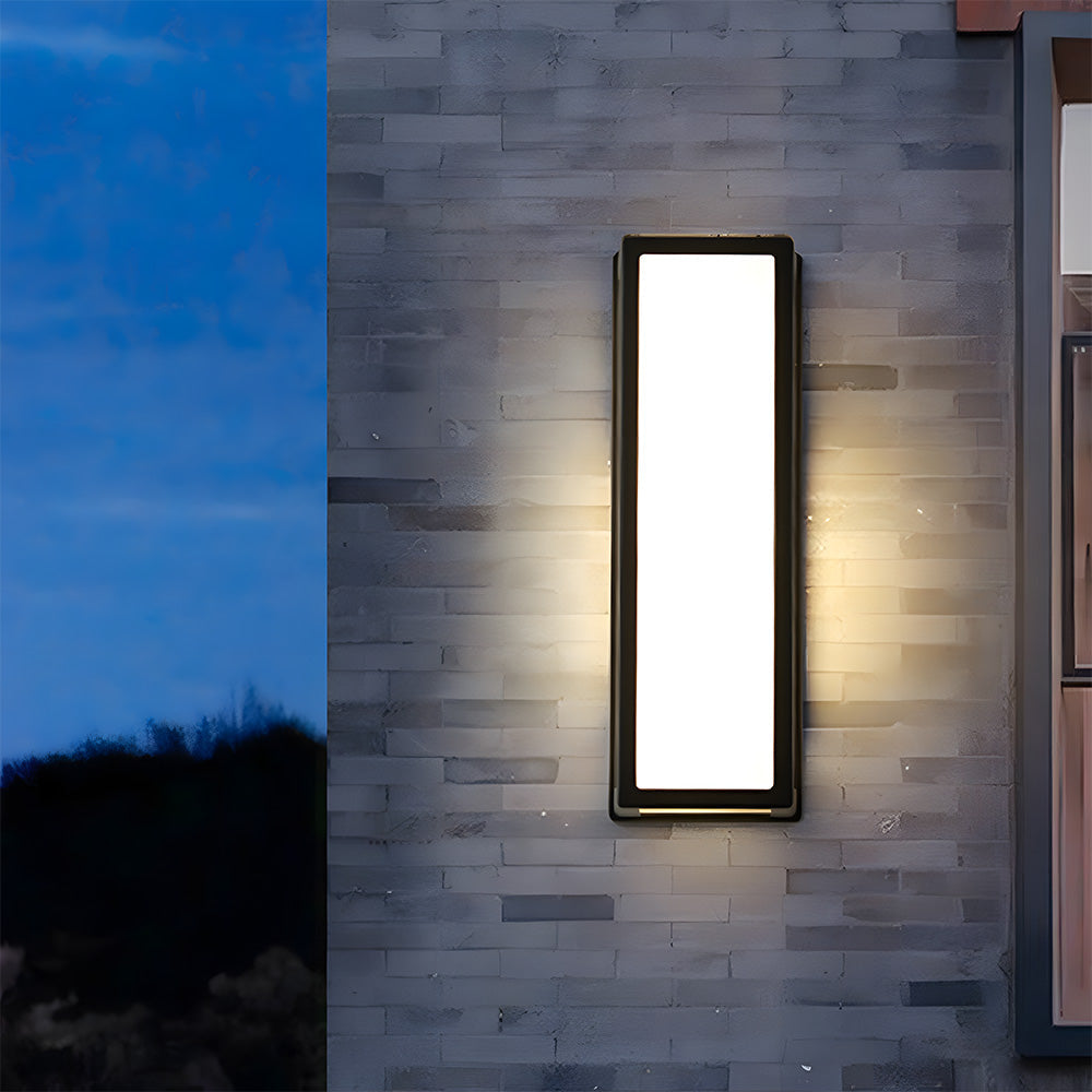 Black Outdoor Wall Light | Waterproof LED Wall Lantern | Modern Exterior Lighting | 11CM Durable Design | Brick by Brick London 8