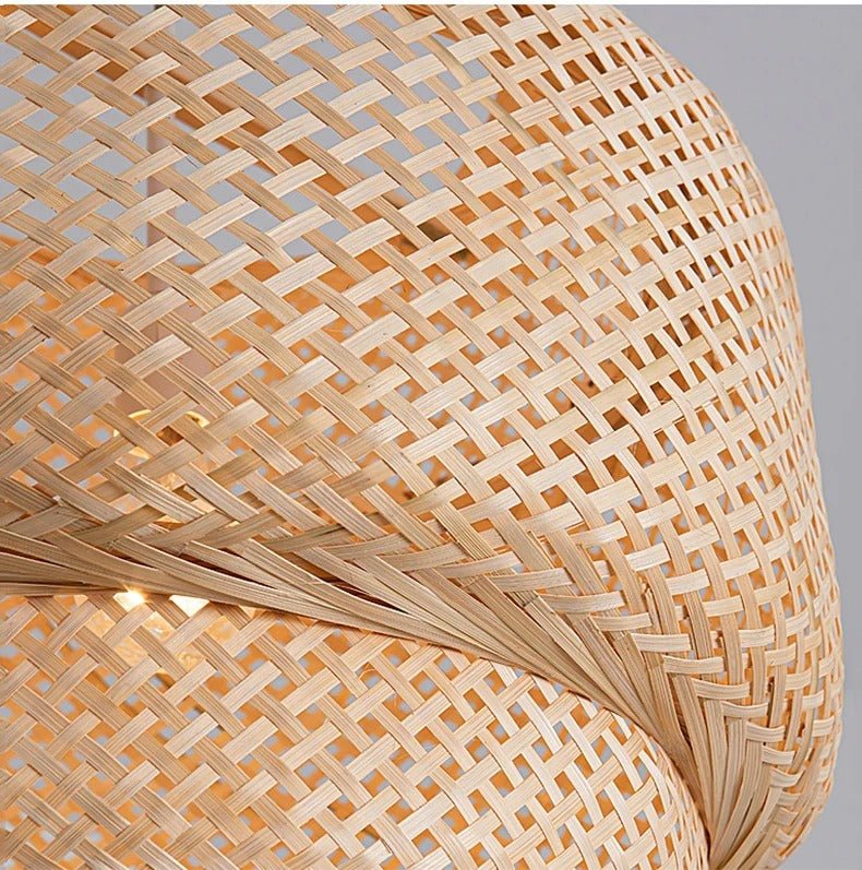 Boho Tiered Rattan Pendant Lampshade | Eco-Friendly Lighting | Handcrafted Rattan | 30cm x 35cm | Brick by Brick London 5
