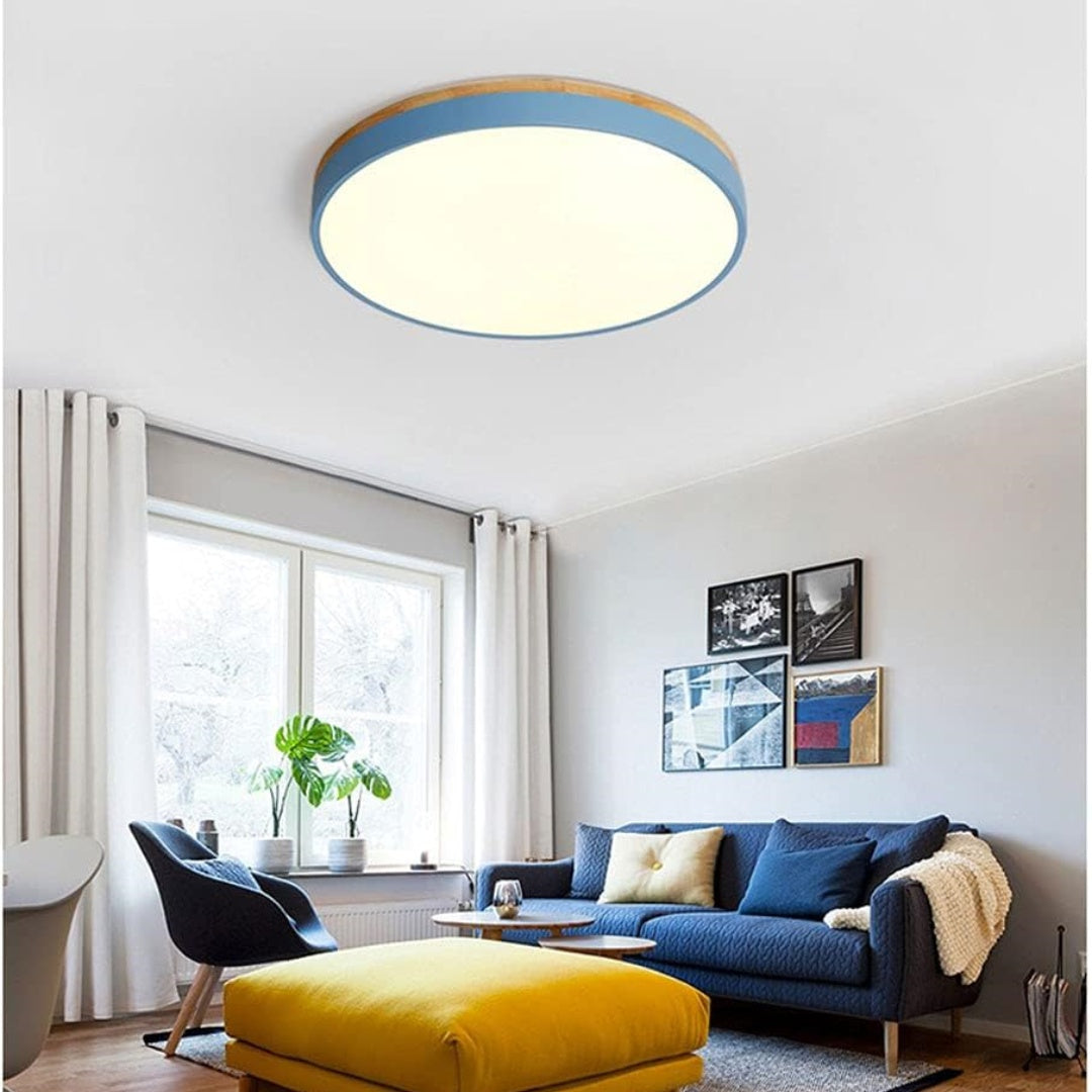 Ceiling Light – Wooden Design – Diameter: 11.8 to 23.6 inches – LED Illumination for Living Room or Dining Area 10