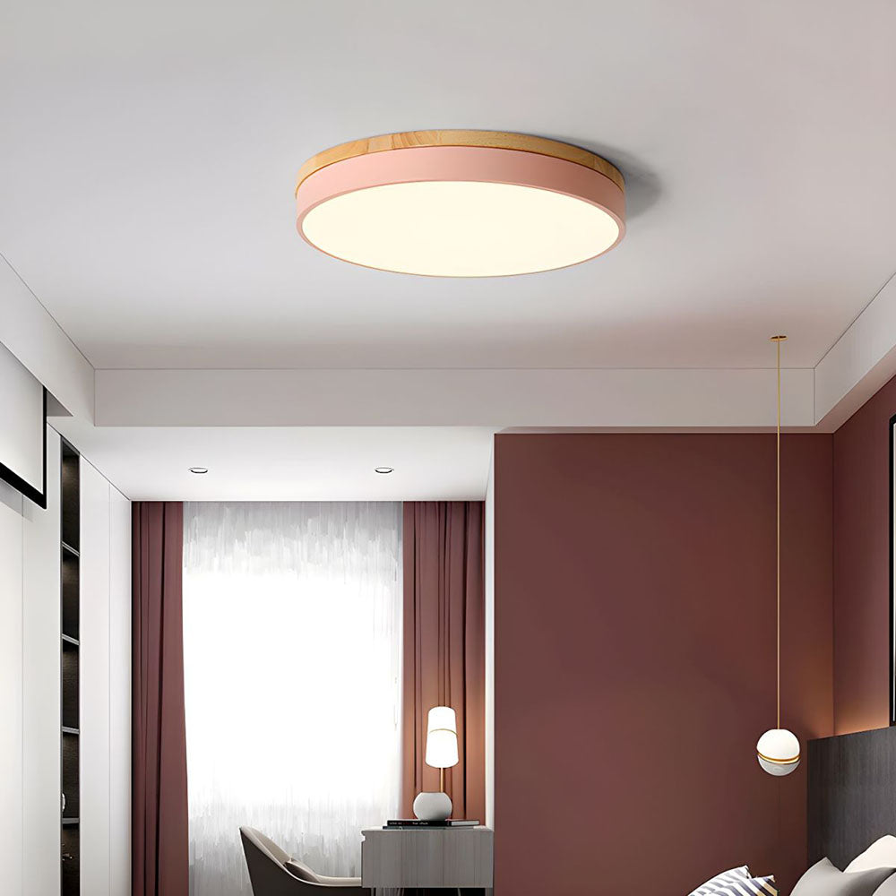 Ceiling Light – Wooden Design – Diameter: 11.8 to 23.6 inches – LED Illumination for Living Room or Dining Area 11