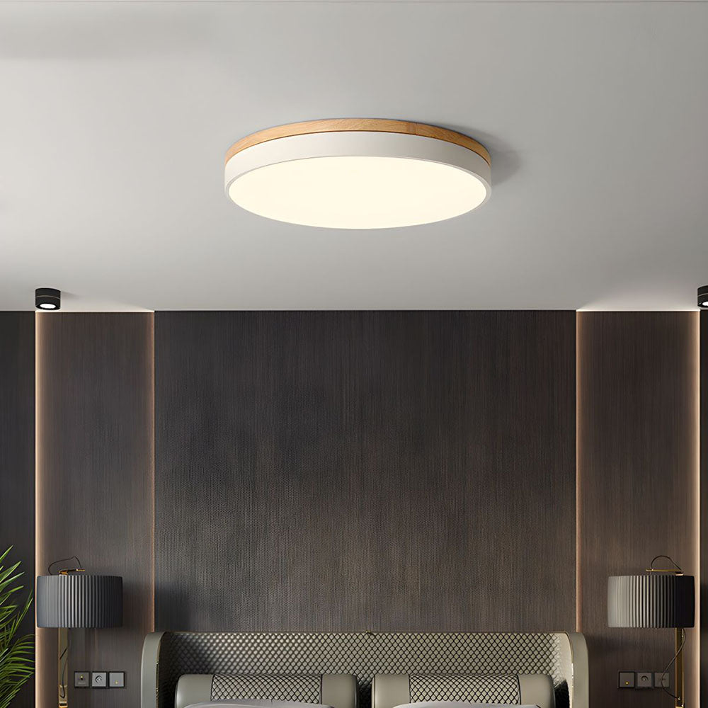 Ceiling Light – Wooden Design – Diameter: 11.8 to 23.6 inches – LED Illumination for Living Room or Dining Area 12