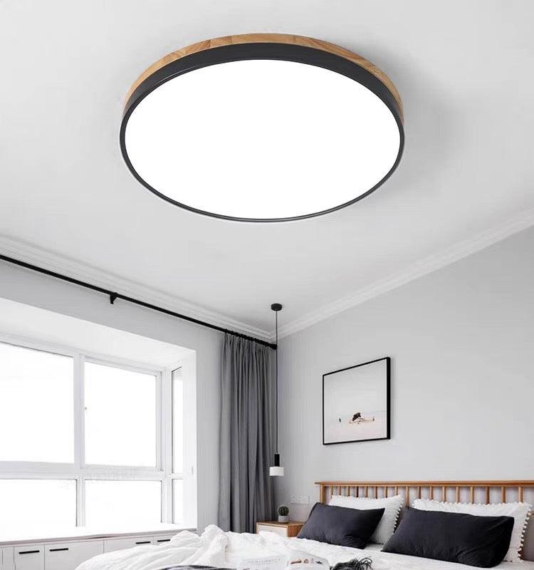 Ceiling Light – Wooden Design – Diameter: 11.8 to 23.6 inches – LED Illumination for Living Room or Dining Area 16