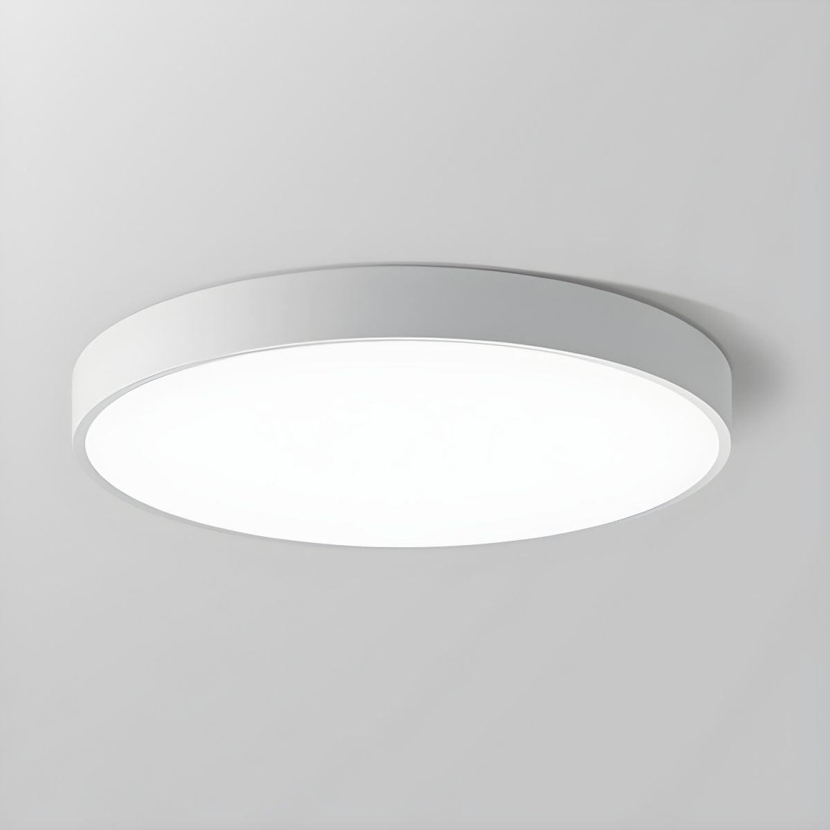 Circular Flush Mount LED Ceiling Light | Modern Home Illumination | Energy-Efficient Iron & Acrylic | Brick by Brick London 11