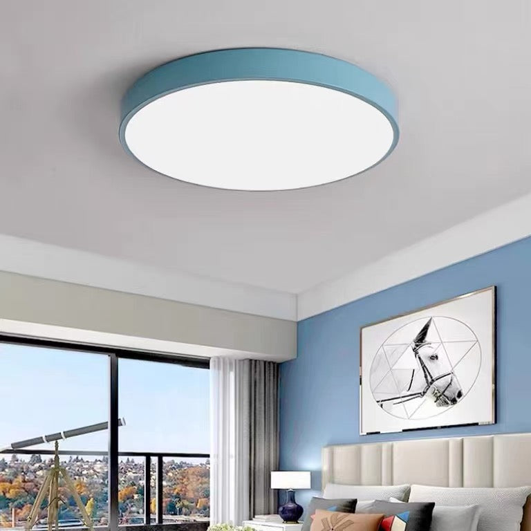 Circular Flush Mount LED Ceiling Light | Modern Home Illumination | Energy-Efficient Iron & Acrylic | Brick by Brick London 14