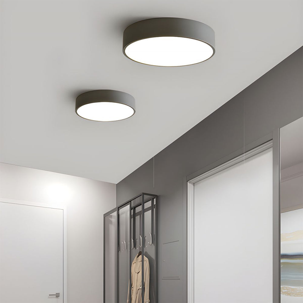 Circular Flush Mount LED Ceiling Light | Modern Home Illumination | Energy-Efficient Iron & Acrylic | Brick by Brick London 3