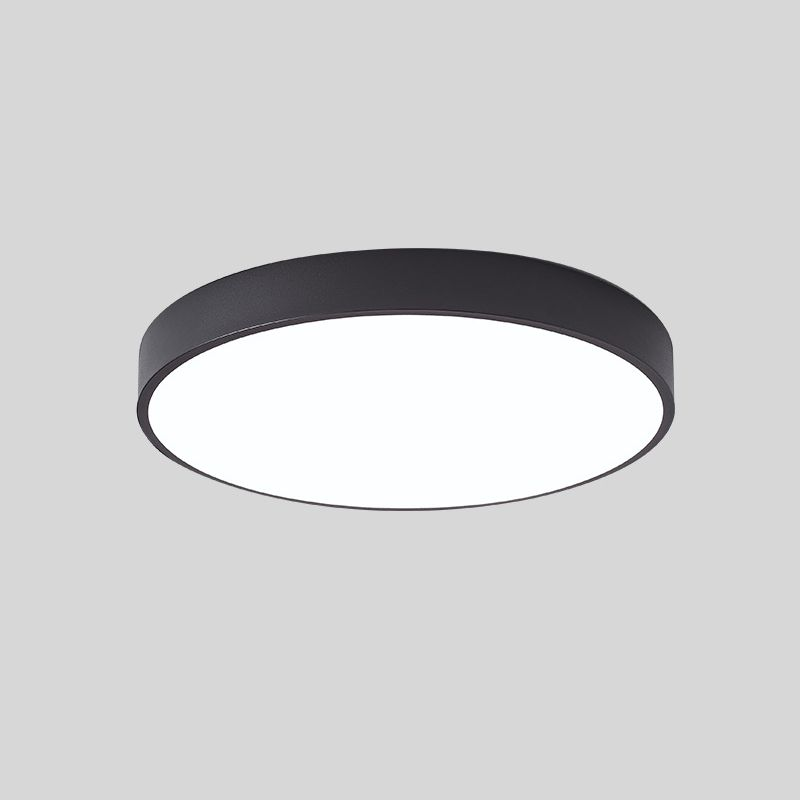 Circular Flush Mount LED Ceiling Light | Modern Home Illumination | Energy-Efficient Iron & Acrylic | Brick by Brick London 7