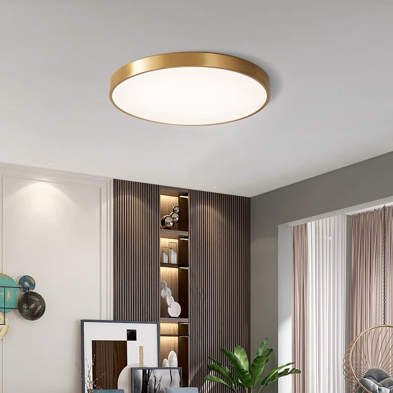 Circular Flush Mount LED Ceiling Light | Modern Home Illumination | Energy-Efficient Iron & Acrylic | Brick by Brick London 9