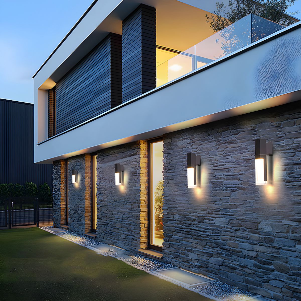 Contemporary LED Outdoor Wall Light | IP65 Weather-Resistant Aluminum | Modern Exterior Wall Lights | Brick by Brick London 2