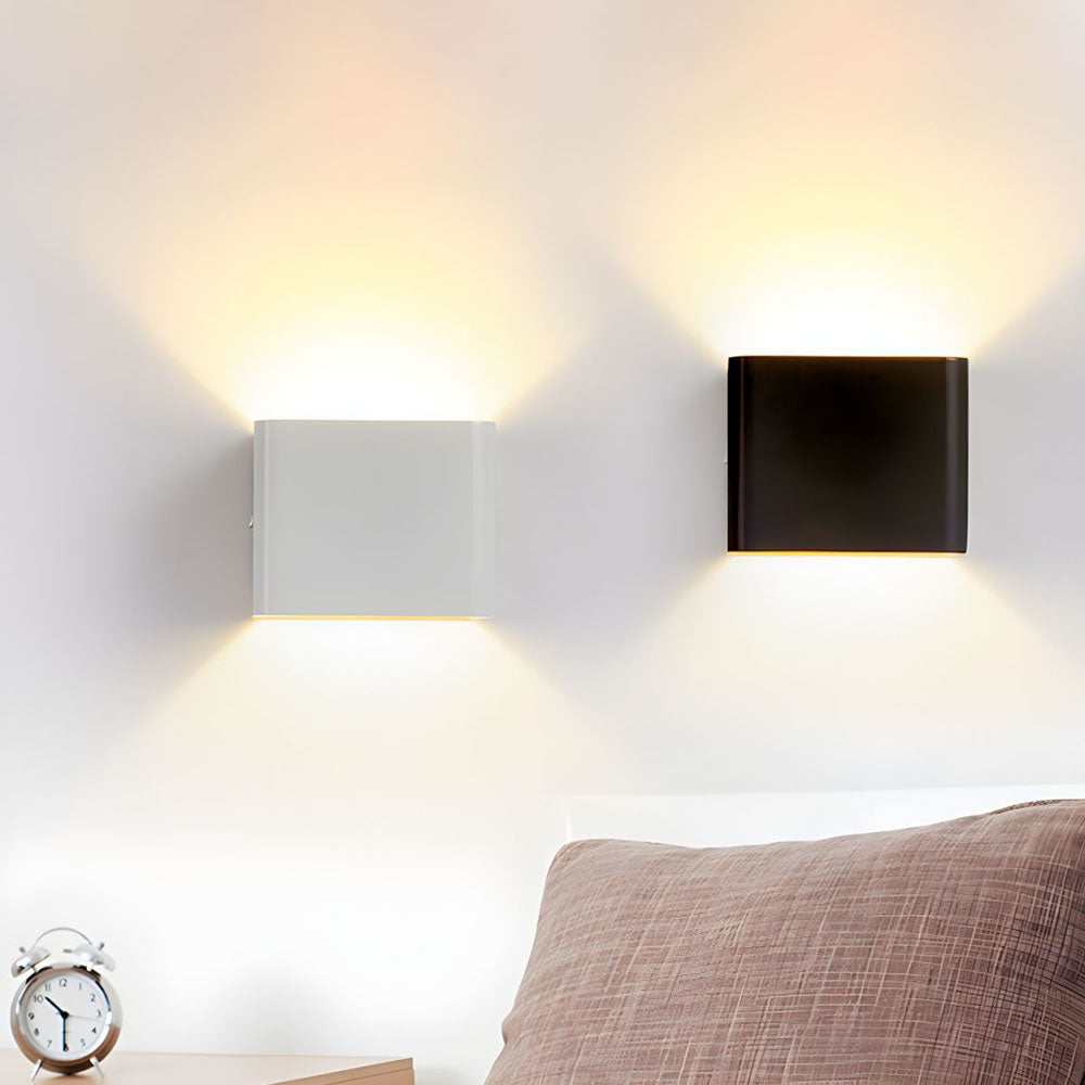 Cube Shade Wall Sconce Light | Modern Wall Lamp for Hallway & Bedroom | 3.14 Acrylic & Hardware | Brick by Brick London 0