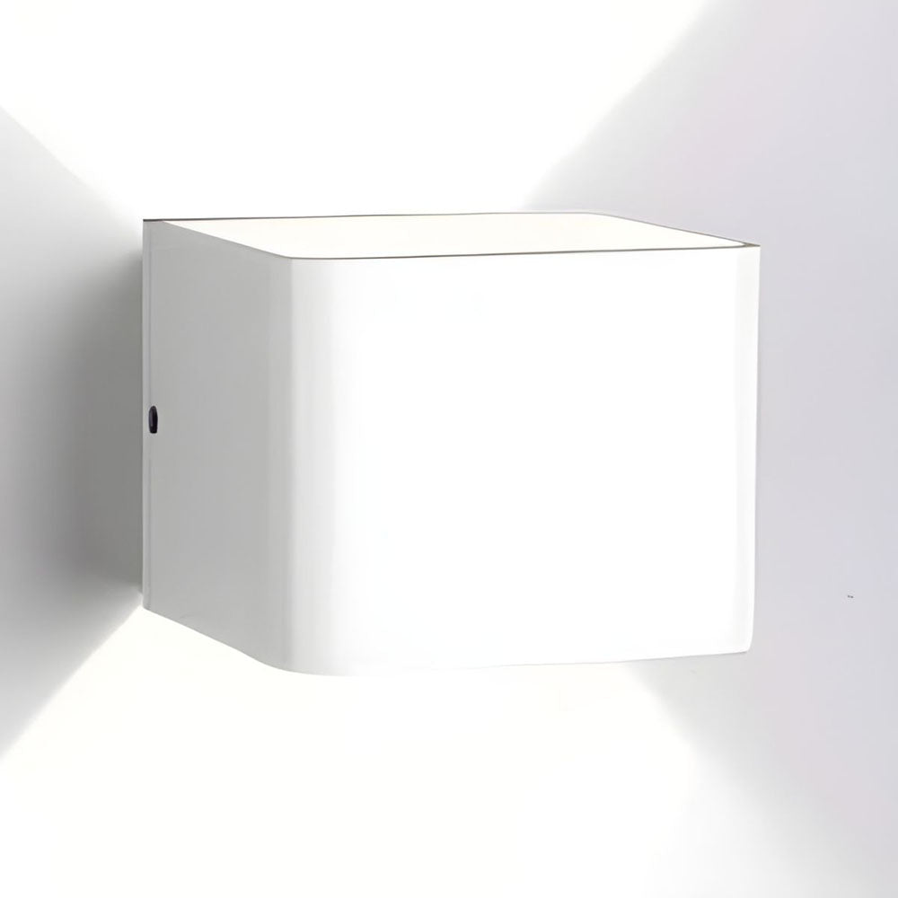 Cube Shade Wall Sconce Light | Modern Wall Lamp for Hallway & Bedroom | 3.14 Acrylic & Hardware | Brick by Brick London 2