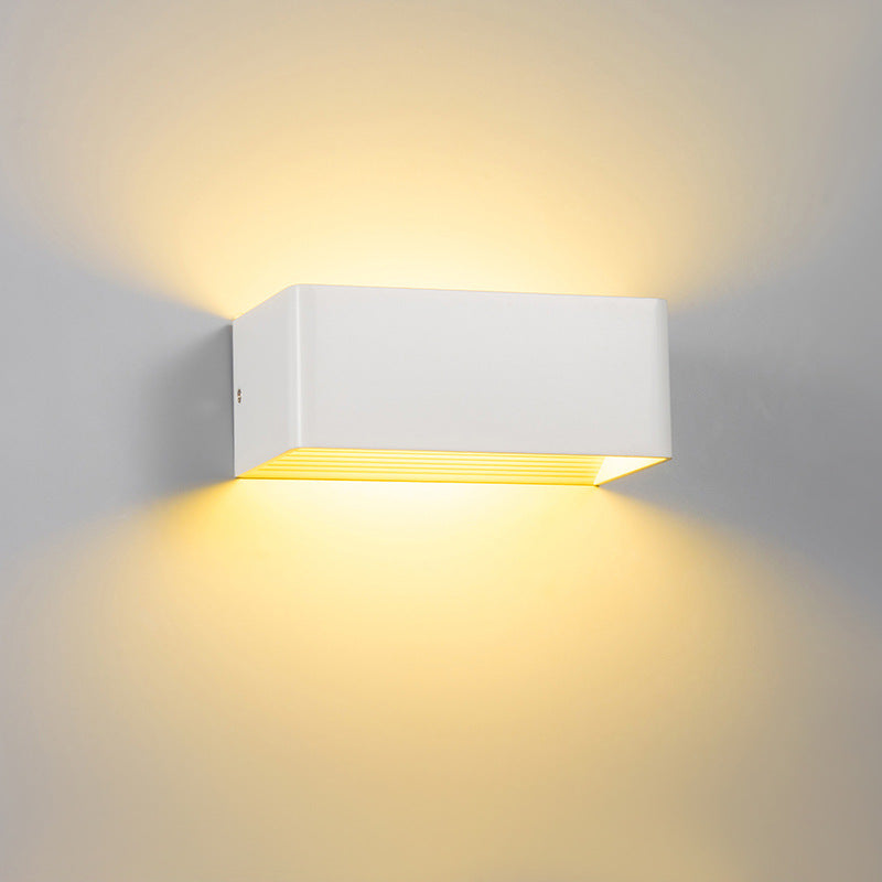 Cube Shade Wall Sconce Light | Modern Wall Lamp for Hallway & Bedroom | 3.14 Acrylic & Hardware | Brick by Brick London 3