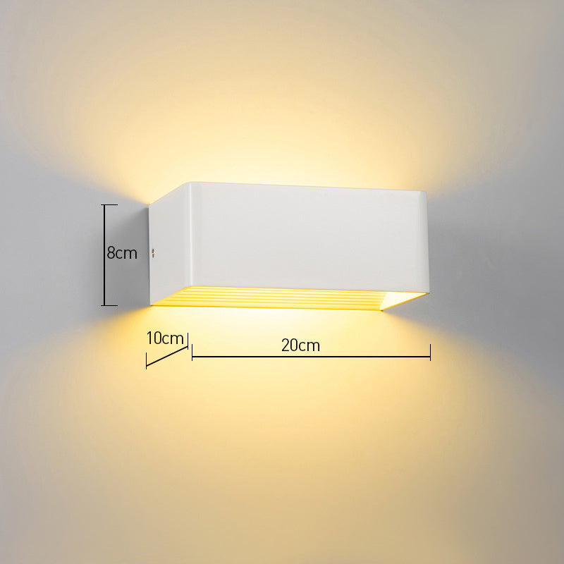 Cube Shade Wall Sconce Light | Modern Wall Lamp for Hallway & Bedroom | 3.14 Acrylic & Hardware | Brick by Brick London 4