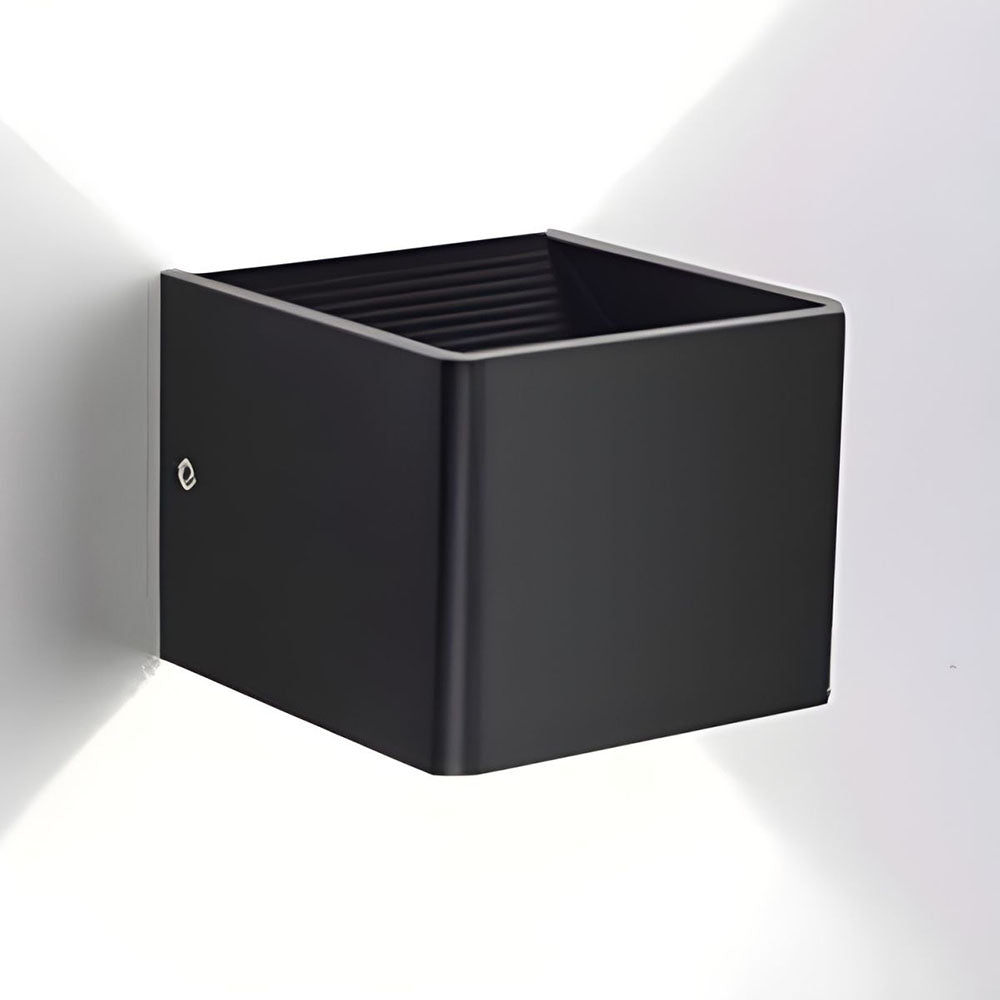 Cube Shade Wall Sconce Light | Modern Wall Lamp for Hallway & Bedroom | 3.14 Acrylic & Hardware | Brick by Brick London 6