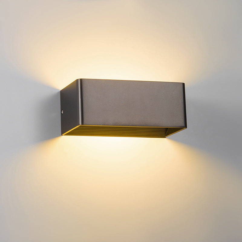 Cube Shade Wall Sconce Light | Modern Wall Lamp for Hallway & Bedroom | 3.14 Acrylic & Hardware | Brick by Brick London 7