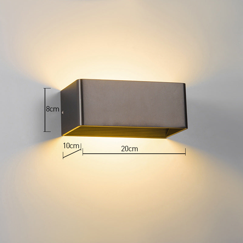 Cube Shade Wall Sconce Light | Modern Wall Lamp for Hallway & Bedroom | 3.14 Acrylic & Hardware | Brick by Brick London 8