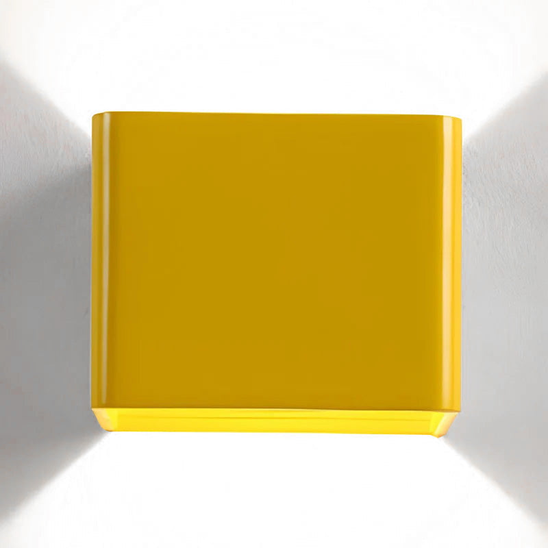 Cube Shade Wall Sconce Light | Modern Wall Lamp for Hallway & Bedroom | 3.14 Acrylic & Hardware | Brick by Brick London 9
