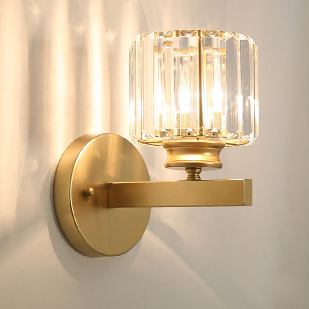 Elegant Crystal Wall Light | Modern Wall Sconce | Ambient Lighting | Iron & Crystal | 9.45 Height | Brick by Brick London 10