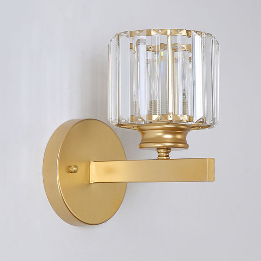 Elegant Crystal Wall Light | Modern Wall Sconce | Ambient Lighting | Iron & Crystal | 9.45 Height | Brick by Brick London 7