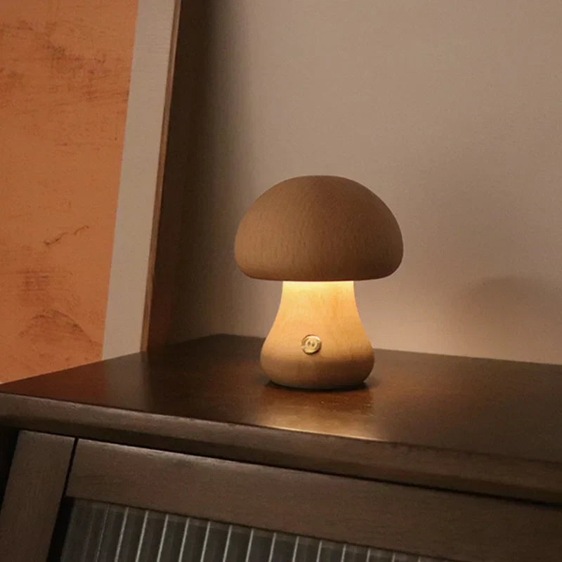 GlowMush Touch Lamp | LED Bedside Table Lamp | USB Rechargeable Soft Light | Perfect for Kids' Rooms | Brick by Brick London 0