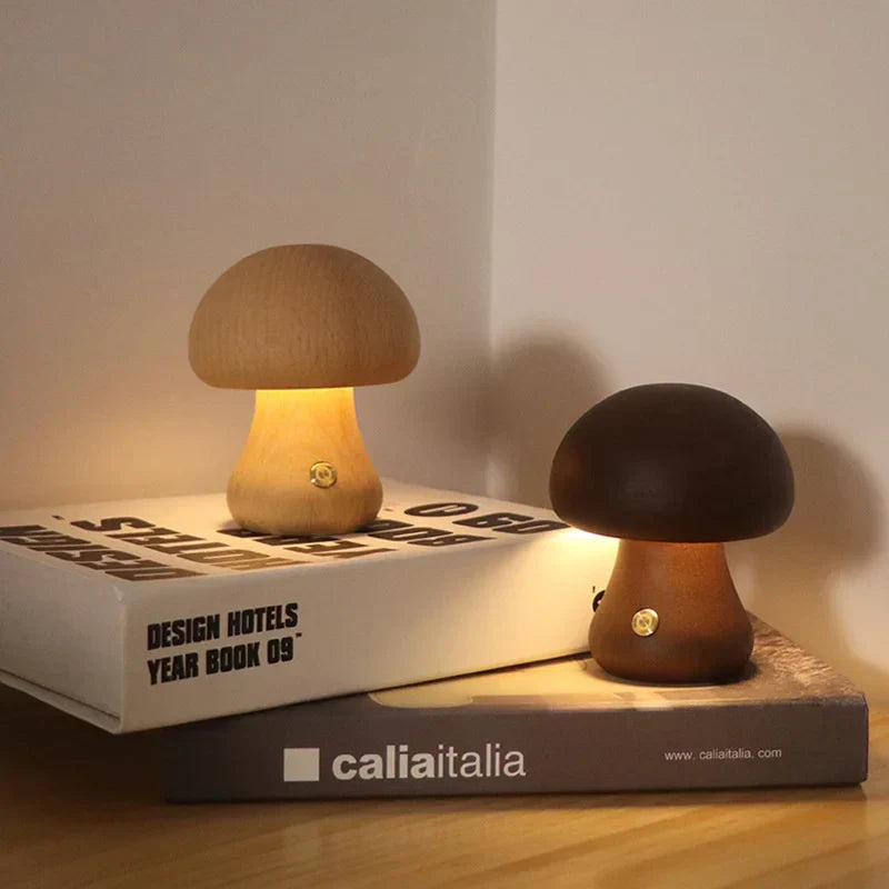 GlowMush Touch Lamp | LED Bedside Table Lamp | USB Rechargeable Soft Light | Perfect for Kids' Rooms | Brick by Brick London 2