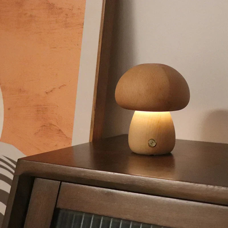 GlowMush Touch Lamp | LED Bedside Table Lamp | USB Rechargeable Soft Light | Perfect for Kids' Rooms | Brick by Brick London 6