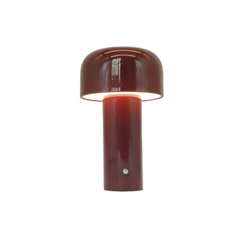 GlowSphere Table Lamp | Rechargeable Cordless Mushroom Design | Indoor Bedside Light | Eco-Friendly Ironwork & Acrylic | Brick by Brick London 10