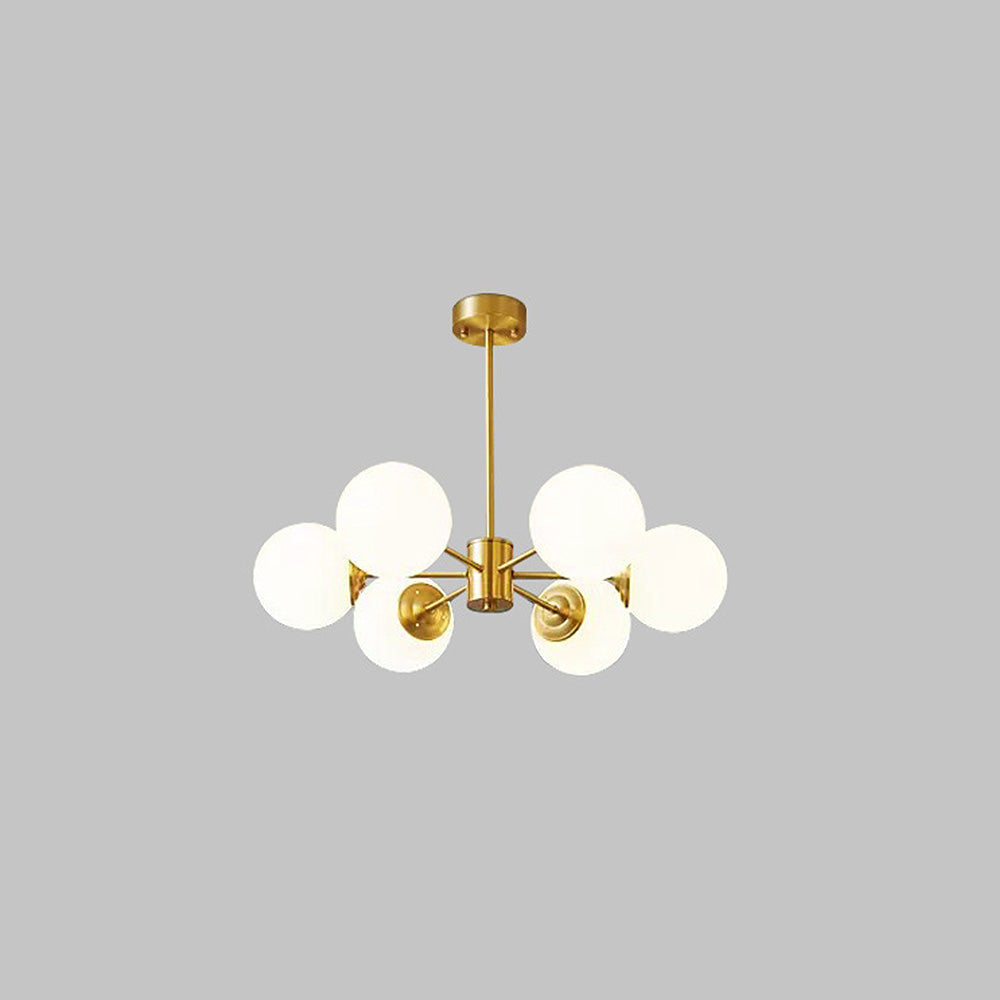 Gold Brass Chandelier Light | Elegant Designer Chandelier | Bedroom Lighting | Crystal Accents | Brick by Brick London 2