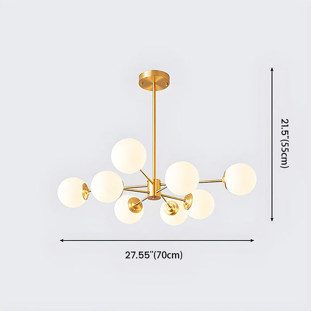 Gold Brass Chandelier Light | Elegant Designer Chandelier | Bedroom Lighting | Crystal Accents | Brick by Brick London 7