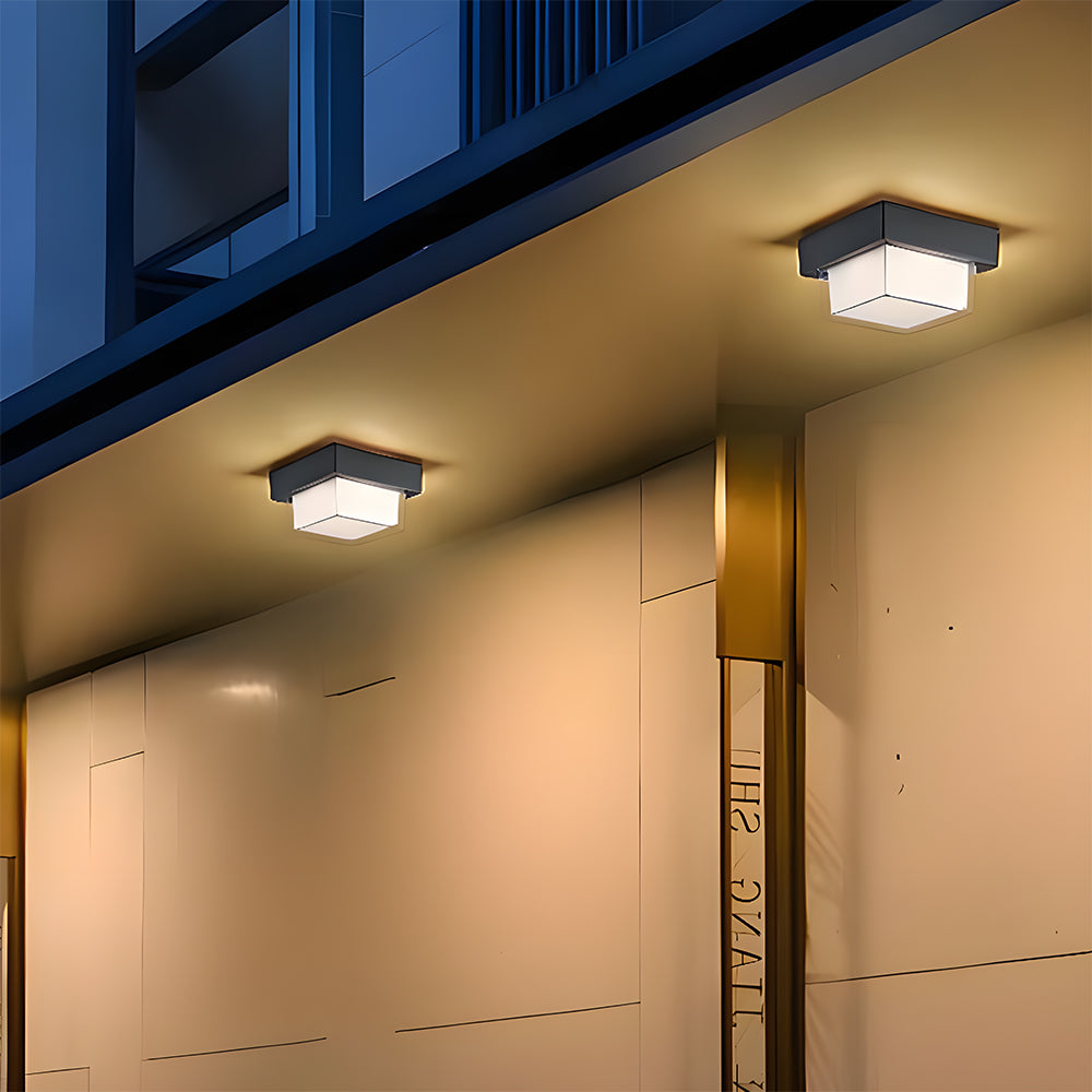 IP68 Outdoor Ceiling Light Fixture Black | Weather-Resistant Aluminum | 20W/30W LED | Brick by Brick London 5