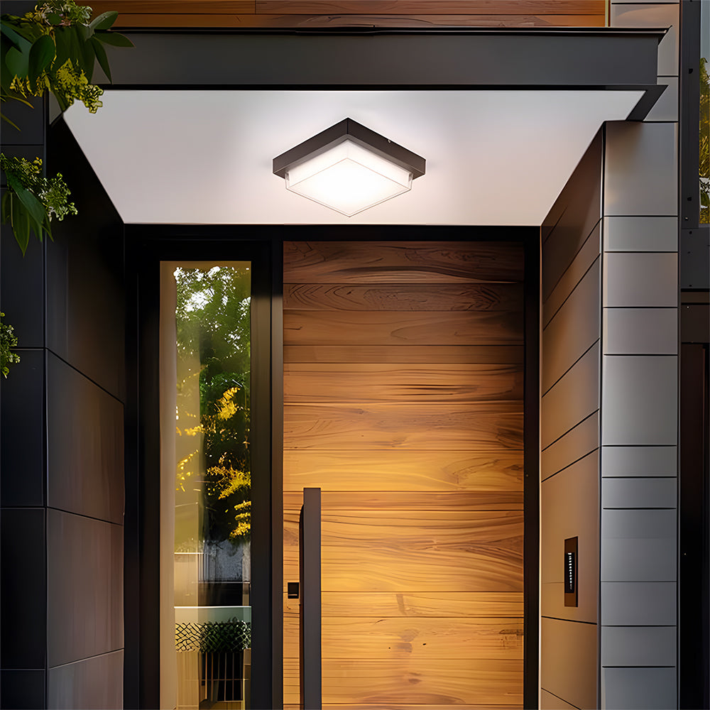 IP68 Outdoor Ceiling Light Fixture Black | Weather-Resistant Aluminum | 20W/30W LED | Brick by Brick London 6