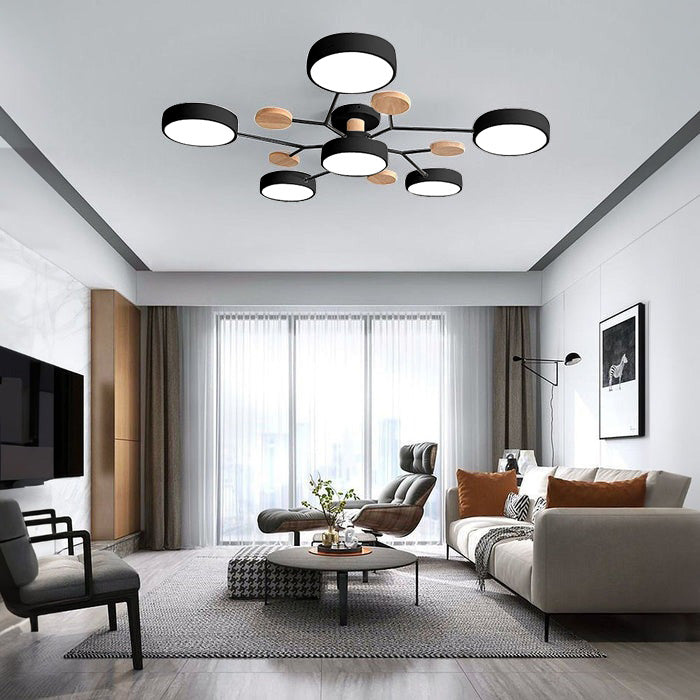 LED Ceiling Light – Modern Circular Design – Diameter: 33.5/35.4/37 inches – Energy Efficient for Living Room or Dining Room 13