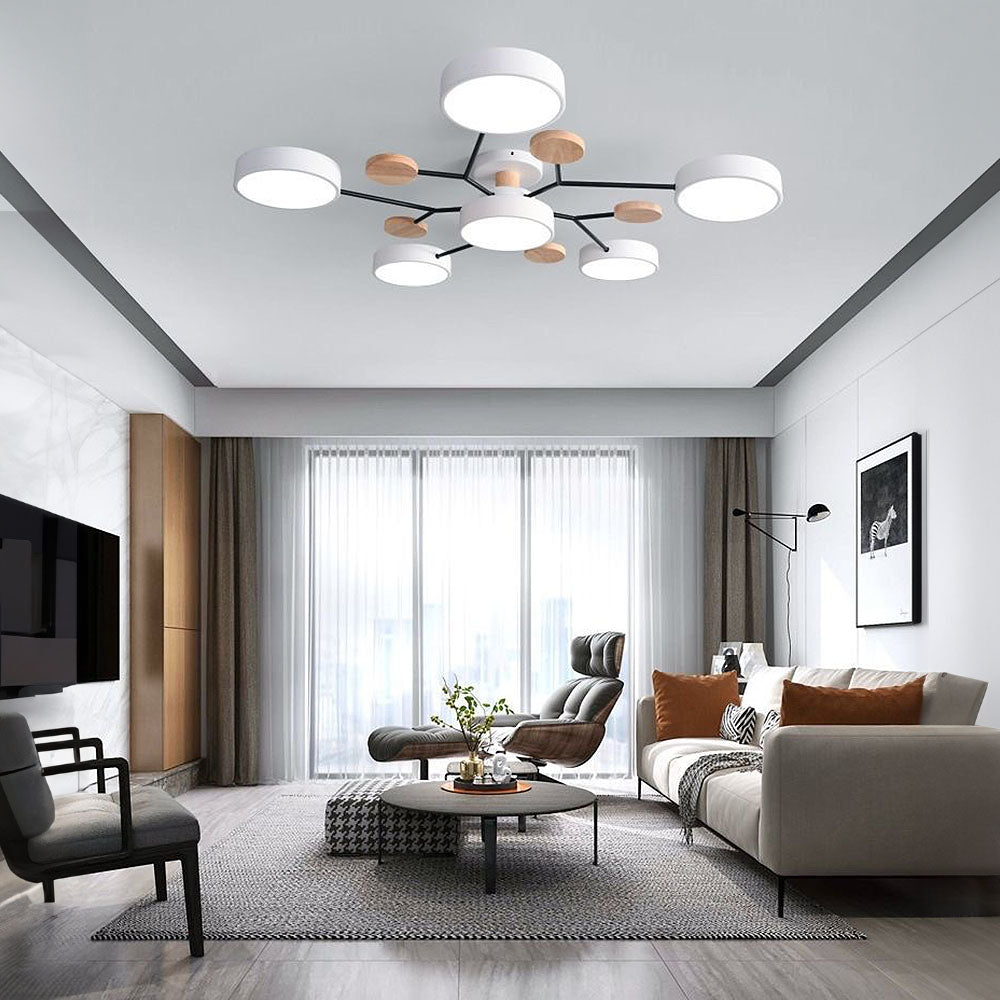 LED Ceiling Light – Modern Circular Design – Diameter: 33.5/35.4/37 inches – Energy Efficient for Living Room or Dining Room 15