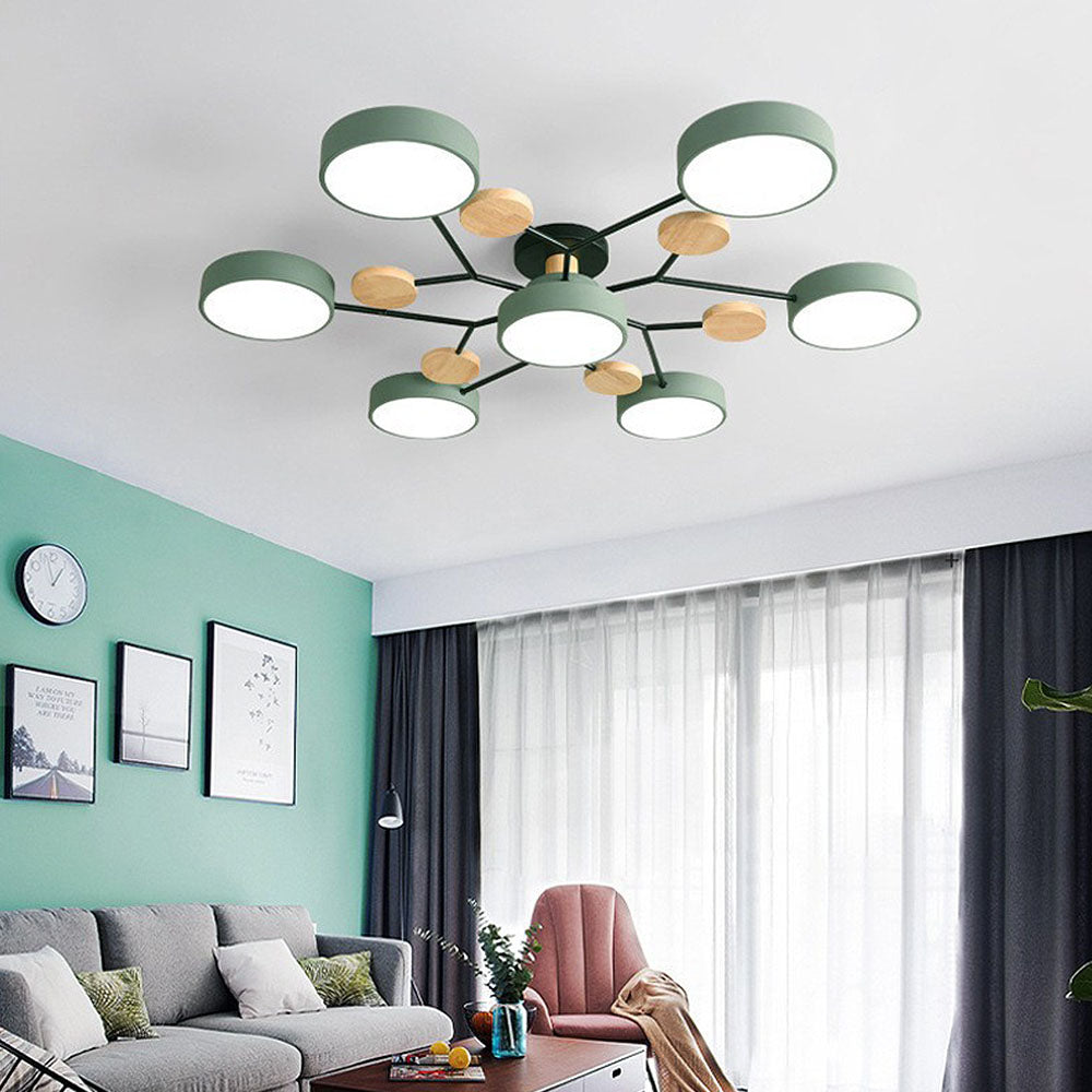 LED Ceiling Light – Modern Circular Design – Diameter: 33.5/35.4/37 inches – Energy Efficient for Living Room or Dining Room 18