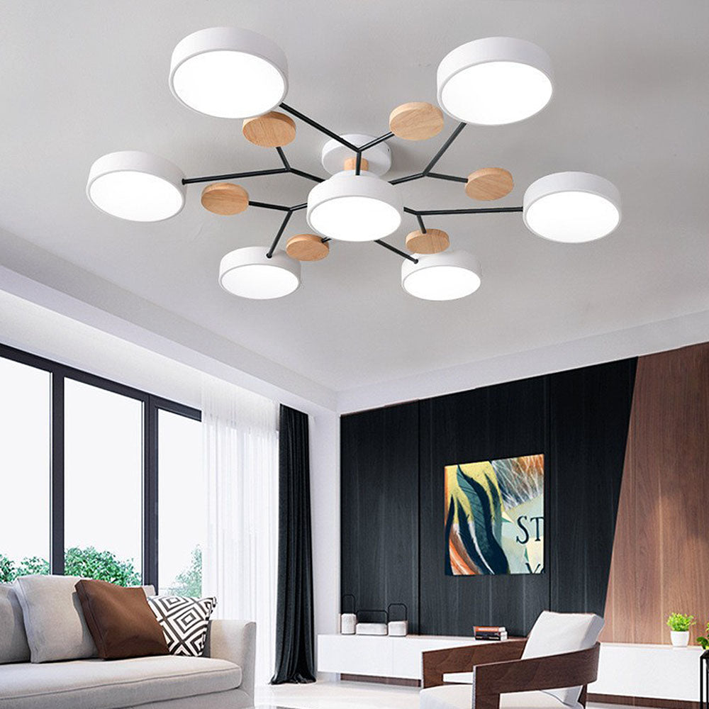 LED Ceiling Light – Modern Circular Design – Diameter: 33.5/35.4/37 inches – Energy Efficient for Living Room or Dining Room 21