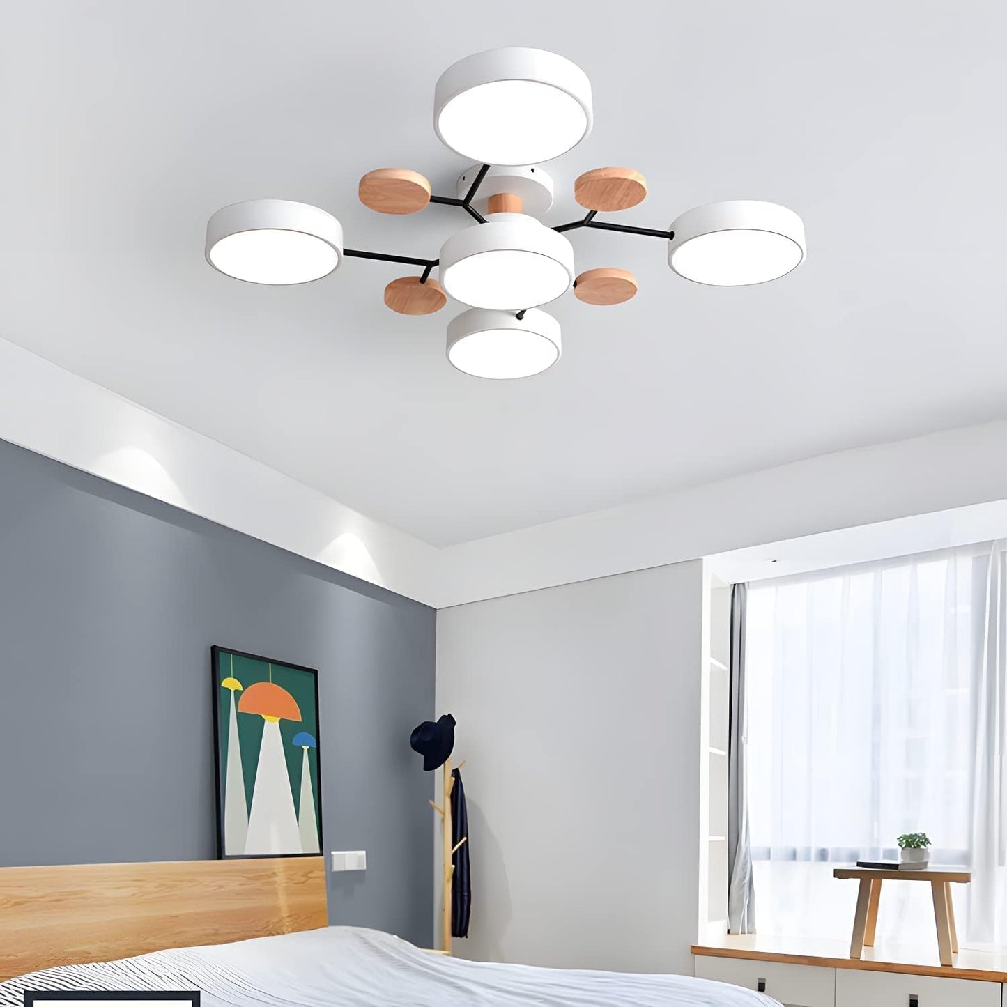 LED Ceiling Light – Modern Circular Design – Diameter: 33.5/35.4/37 inches – Energy Efficient for Living Room or Dining Room 22