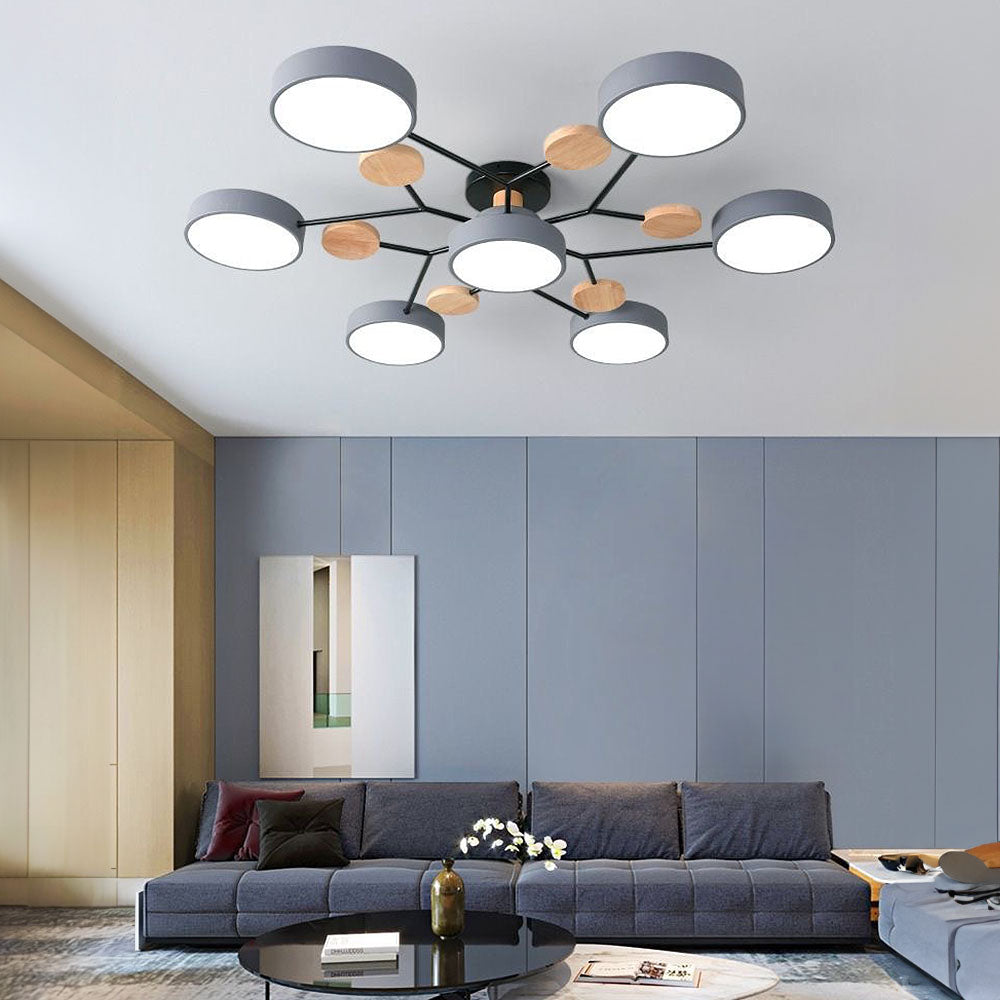 LED Ceiling Light – Modern Circular Design – Diameter: 33.5/35.4/37 inches – Energy Efficient for Living Room or Dining Room 23