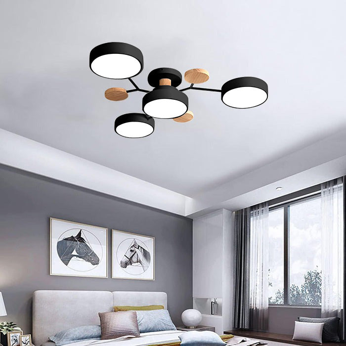 LED Ceiling Light – Modern Circular Design – Diameter: 33.5/35.4/37 inches – Energy Efficient for Living Room or Dining Room 24