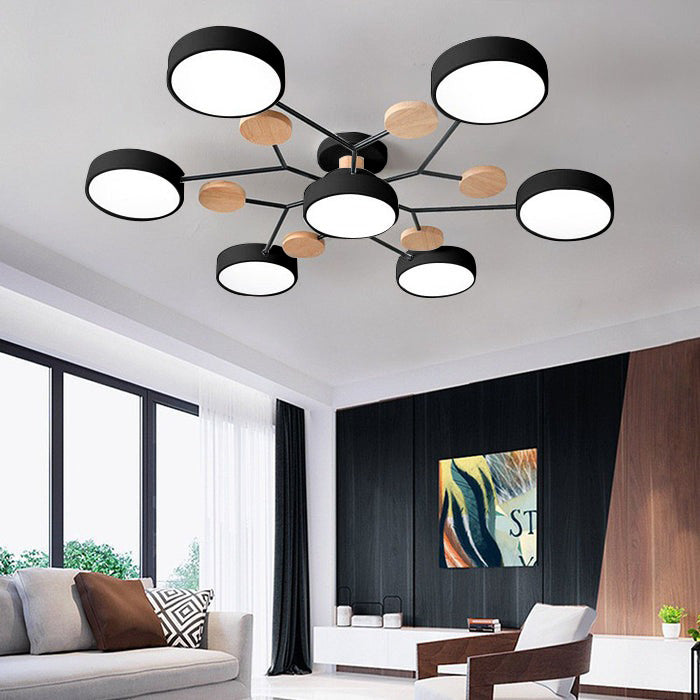 LED Ceiling Light – Modern Circular Design – Diameter: 33.5/35.4/37 inches – Energy Efficient for Living Room or Dining Room 26