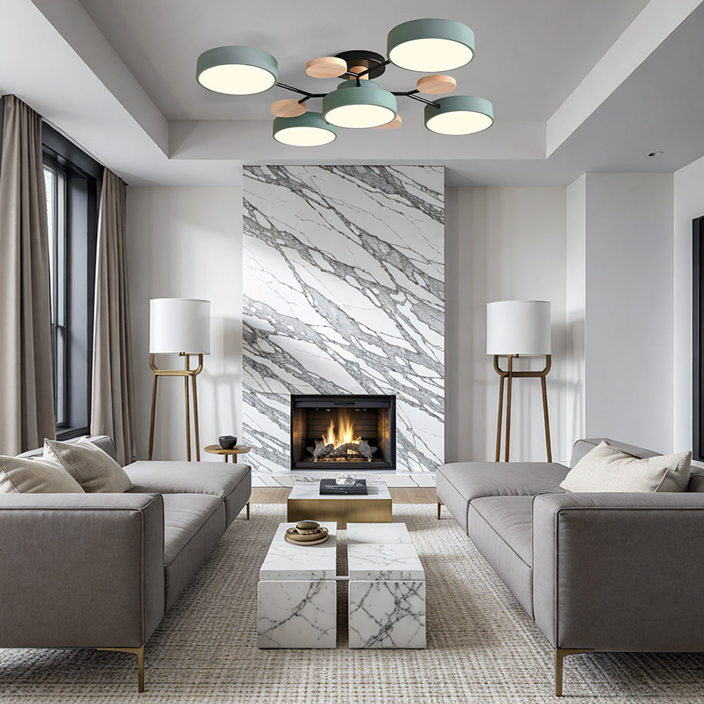 LED Ceiling Light – Modern Circular Design – Diameter: 33.5/35.4/37 inches – Energy Efficient for Living Room or Dining Room 8