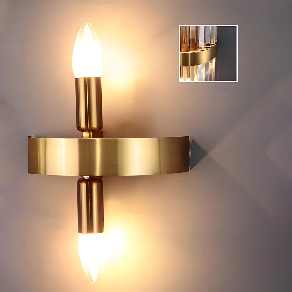 Luxurious Modern Wall Light | Stainless Steel & Crystal | Elegant Living Room Decor | Brick by Brick London 7