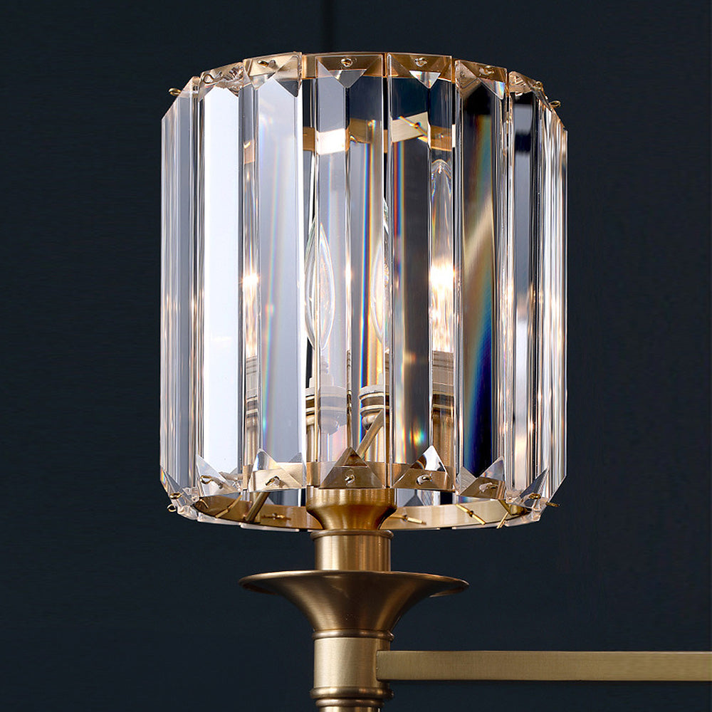 Luxury Clear Crystal Wall Light | Elegant Sconce for Hallways | Brass & Crystal | 5.9 Diameter | Brick by Brick London 7